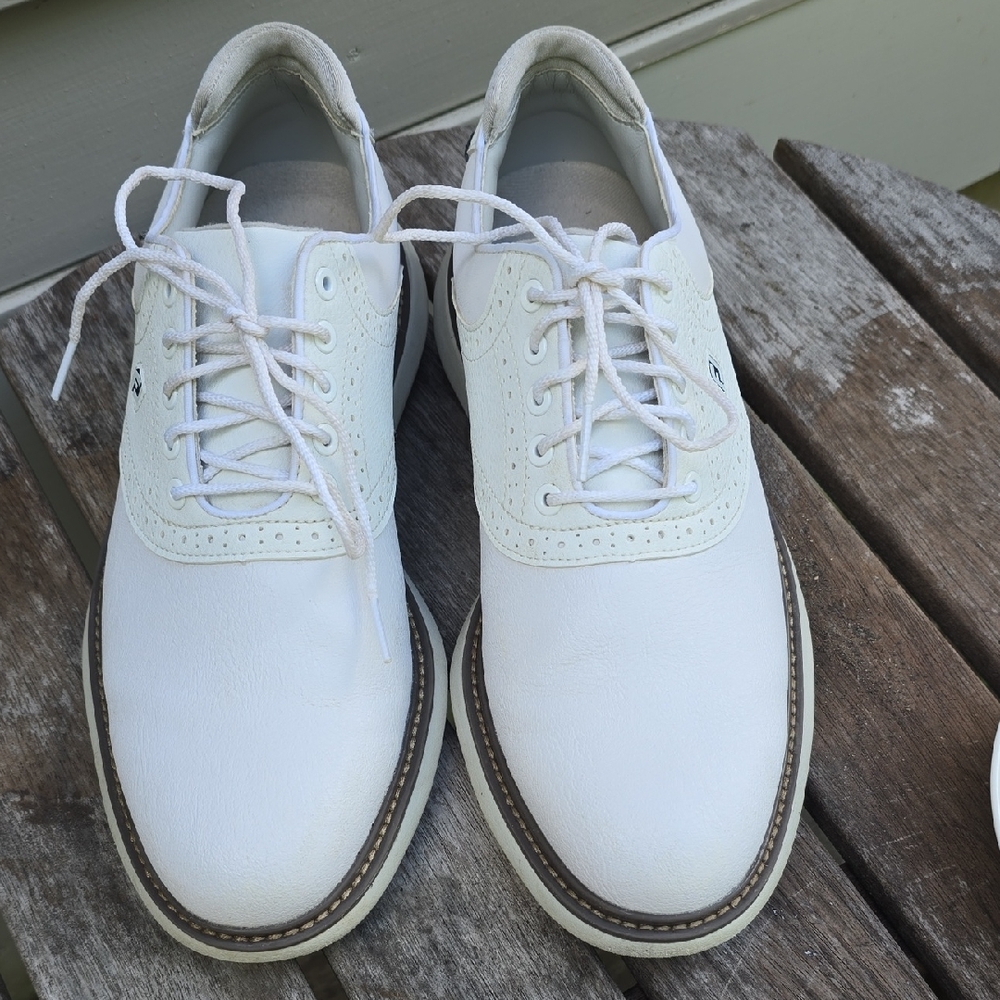 Golf Shoes FootJoy White Oxfords with Timeless Elegance